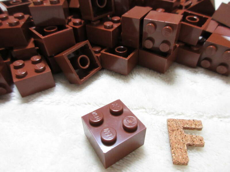 LEGO★F 正規品 95個 茶 2×2 ブロック パーツ 同梱可能 レゴ シティ タウン クリエイター エキスパート ブラウン 海賊船 船 お城