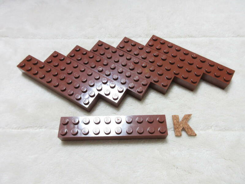LEGO★K 正規品 7個 茶 2×10 ブロック パーツ 同梱可能 レゴ シティ タウン クリエイター エキスパート ブラウン 海賊船 船 お城