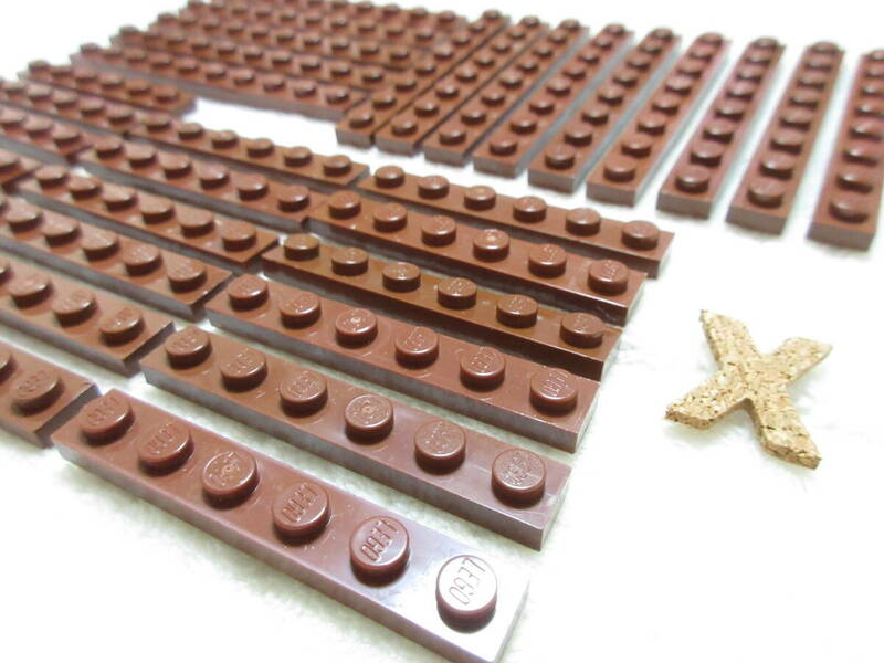 LEGO★X 正規品 茶 1×8 1×6 1×10 プレート パーツ 同梱可能 レゴ シティ タウン クリエイター エキスパート ブラウン 海賊船 船 お城