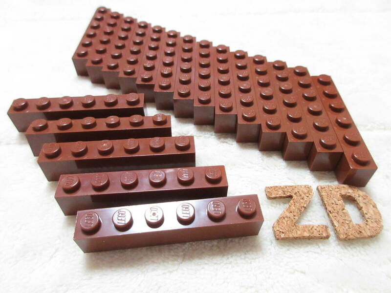 LEGO★ZD 正規品 19個 茶 1×6 ブロック パーツ 同梱可能 レゴ シティ タウン クリエイター エキスパート ブラウン 海賊船 船 お城