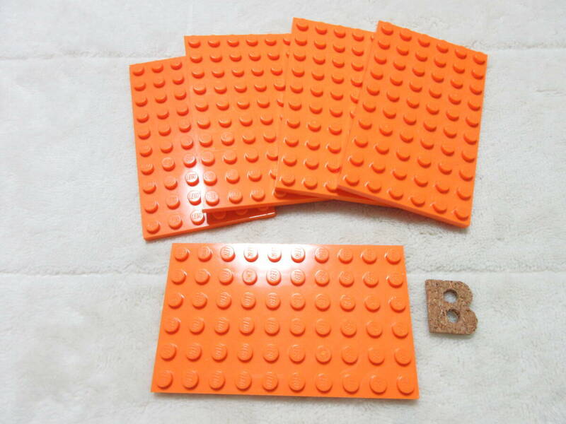 LEGO★B 正規品 5個 オレンジ 6×10 プレート 同梱可能 レゴ シティ タウン クリエイター エキスパート スポンジボブ エクソフォース