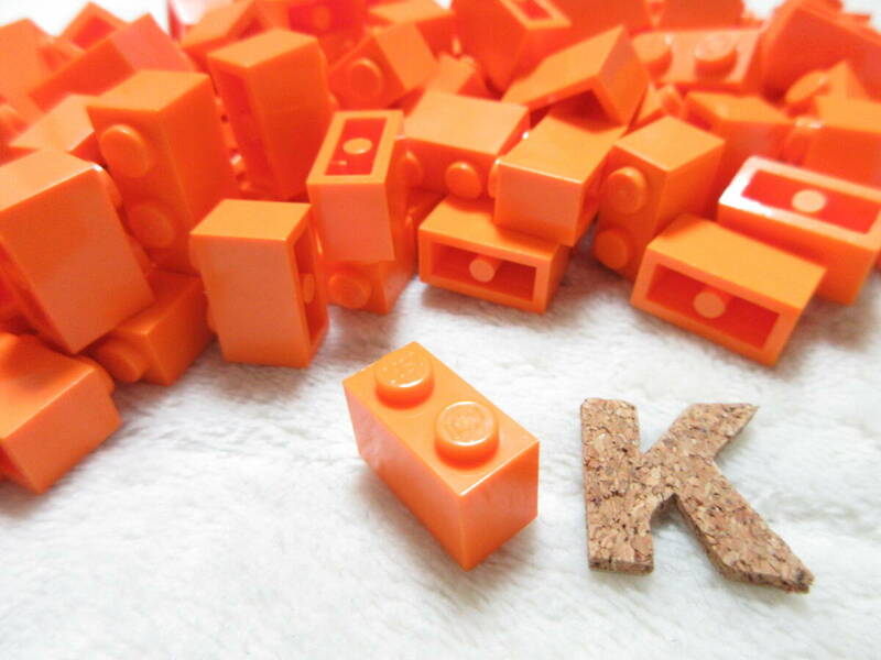 LEGO★K 正規品 108個 オレンジ 1×2 ブロック 同梱可能 レゴ シティ タウン クリエイター エキスパート スポンジボブ エクソフォース