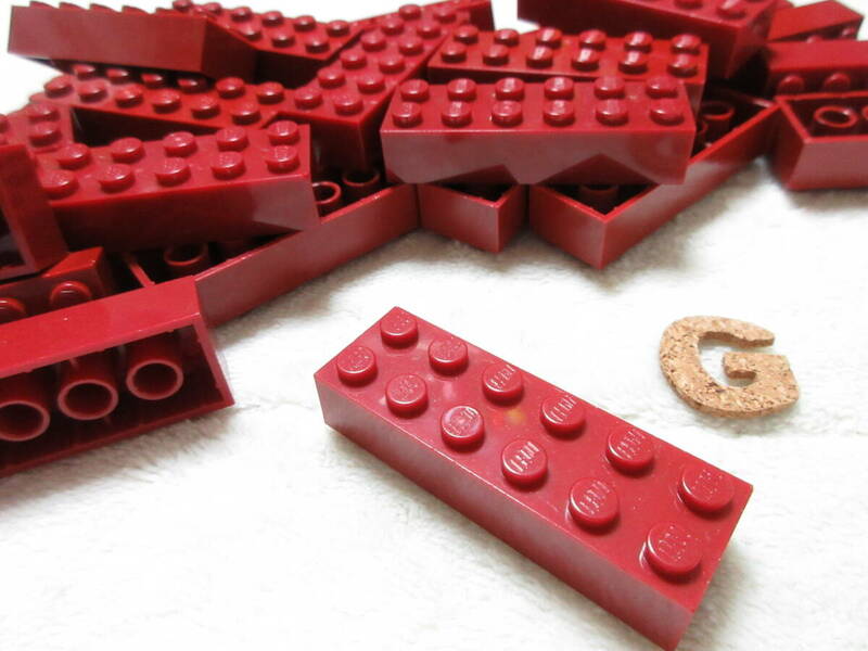 LEGO★G 正規品 28個 ダークレッド 2×6 ブロック ワイン 濃赤 同梱可能 レゴ シティ タウン クリエイター エキスパート スターウォーズ