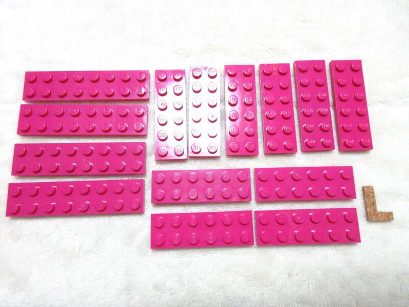 LEGO★L 正規品 マゼンタ 2×8 2×6 プレート 同梱可能 レゴ シティ タウン クリエイター エキスパート 建材 建物 フレンズ 家 ディズニー