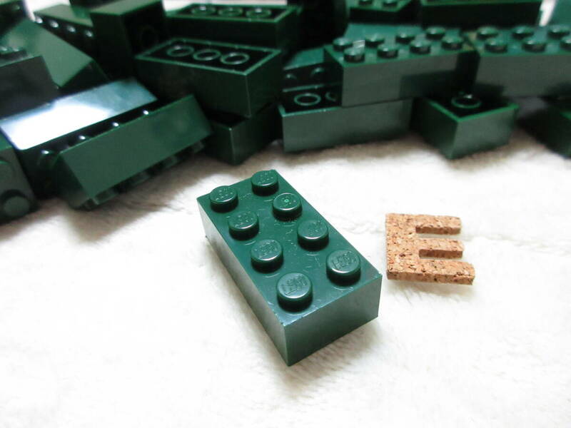 LEGO★E 正規品 52個 ダークグリーン 2×4 ブロック 濃緑 同梱可能 レゴ シティ タウン クリエイター エキスパート 建材 建物 乗り物 車