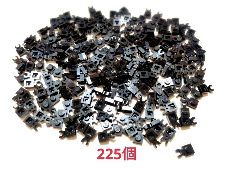LEGO★正規品 黒 225個 1×1 横 クリップ 小さなパーツ 同梱可能 レゴ クリエイター エキスパート モザイク アート 