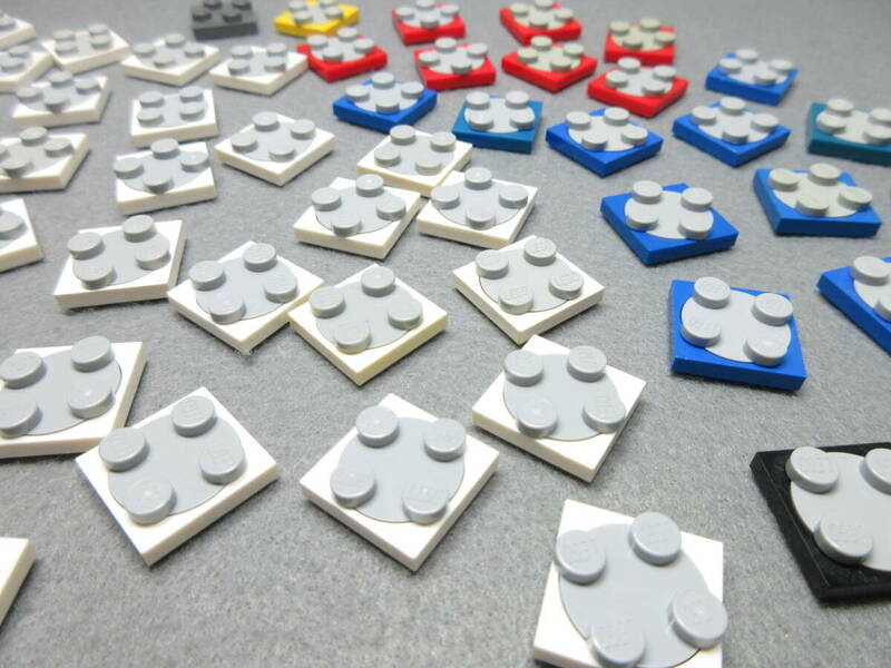 LEGO★正規品 60個 2×2 ターンテーブル プレート パーツ 同梱可能 レゴ シティ タウン クリエイター エキスパート 回転