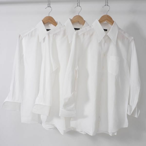 伊勢丹メンズ ISETAN MEN'S 4-TD096 イセメン ドレス シャツ 3枚セット ホワイト メンズ