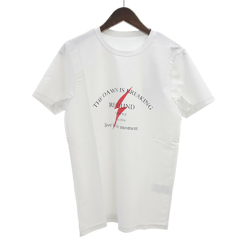 【特別価格】RESOUND CLOTHING プリント 半袖 クルーネック Tシャツ ホワイト メンズ1
