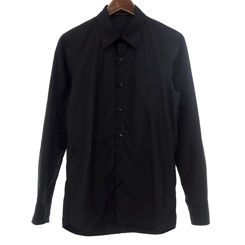 【特別価格】THEE HYSTERIC XXX 0633AH05 ブロード 長袖 レギュラーカラー シャツ ブラック メンズS