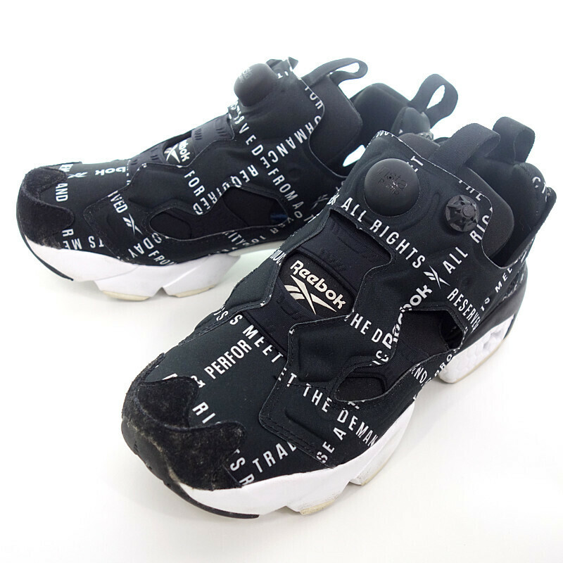 【特別価格】REEBOK INSTAPUMP FURY スニーカー ブラック レディース24.5cm