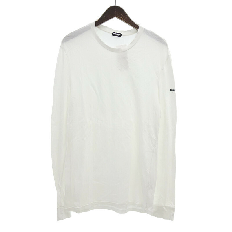 【特別価格】DSQUARED2 UNDER WEAR 長袖 Tシャツ ホワイト メンズS