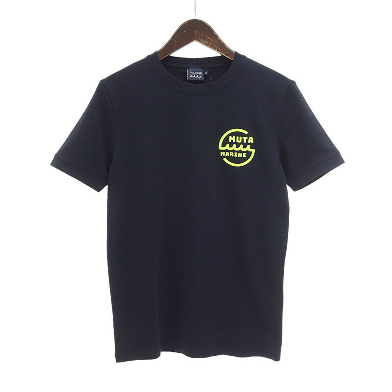 【特別価格】MUTA MARINE GOLF ゴルフ ロゴ 半袖 カットソー Tシャツ ネイビー メンズ4