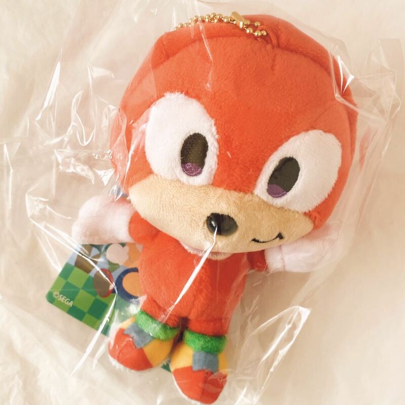 ナックルズ　SONIC＆FRIENDS ソニック＆フレンズ マスコット ぬいぐるみ セガ　日本限定　キーホルダー　ソニック・ザ・ヘッジホッグ