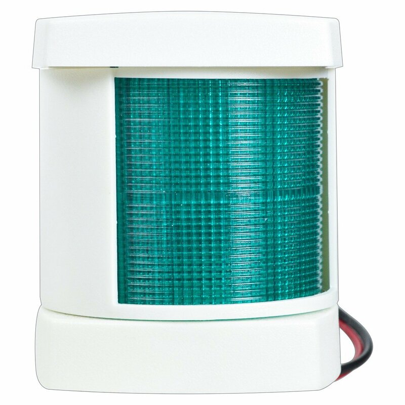 24V LED 航海灯 右舷灯 緑灯/右側 青信号 ボディカラー/ホワイト 白 船 ボート 信号 ライト 照明 電球