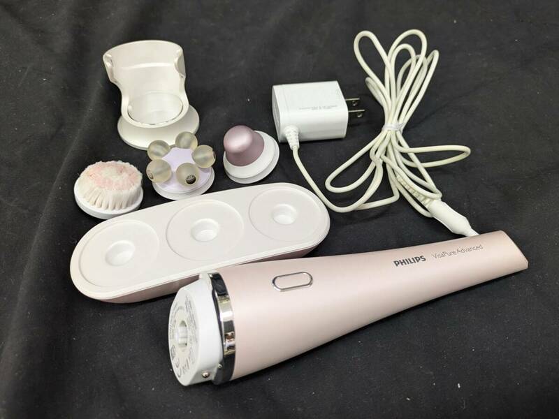 動作OK! 良品！PHILIPS/フィリップス VisaPure Advanced 美顔器/洗顔ブラシ SC5363/10 