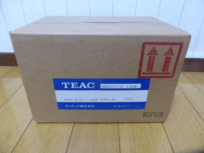 デッドストック☆TEAC DT-350 -1/2-1800PR MAGNETIC TAPE 10PCS 箱売り　未開封☆