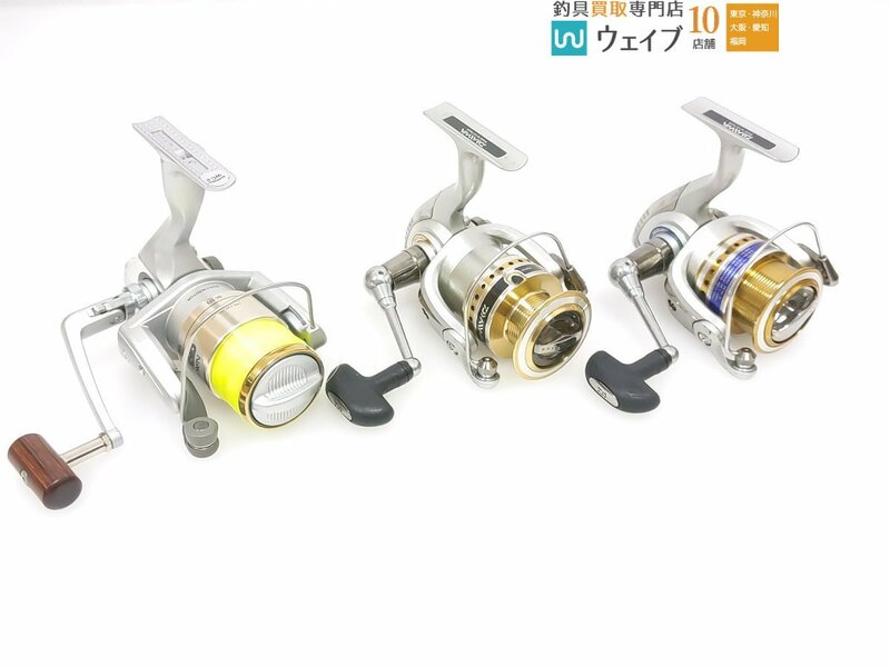 ダイワ 10 クレスト 3000、10 クレスト 2508・シマノ ナビ XT 3000 計3点 中古