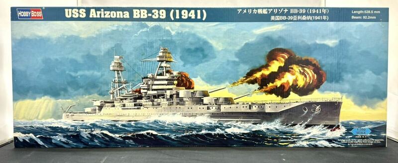 【未組立品】HOBBY BOSS ホビーボス 1/350 アメリカ戦艦 アリゾナ BB-39 1941年 プラモデル 86501
