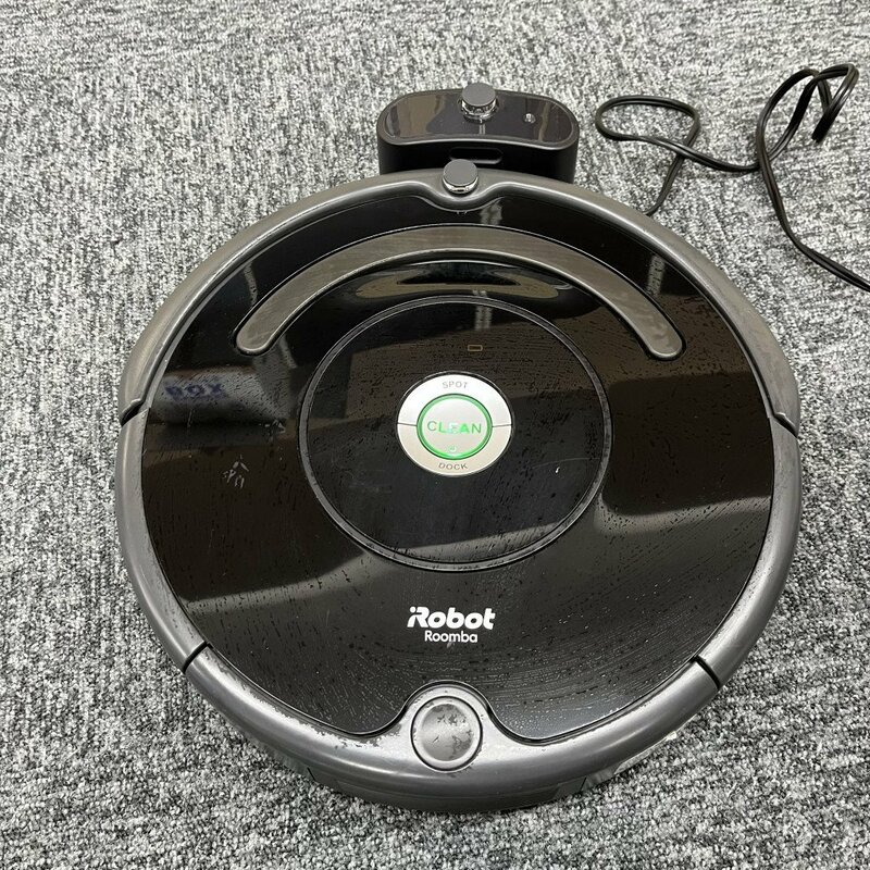 128423◎iRobot Roomba アイロボット ルンバ 627 ロボット掃除機 黒 ブラック 充電器有