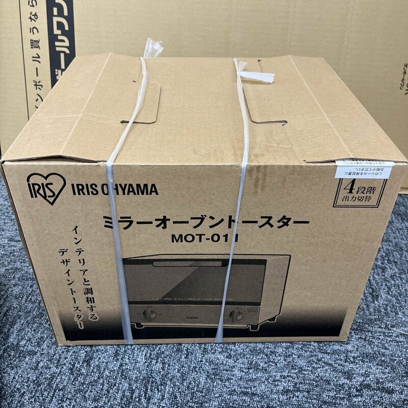 128845◎【未開封】IRIS OHYAMA アイリスオーヤマ ミラーオーブントースター MOT-011 調理器具