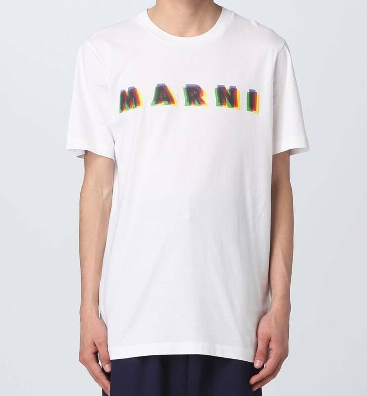 新品 表参道店購入 Marni Logo Printed Crewneck Tシャツ HUMU0198PEUSCV16