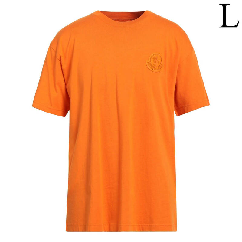 Lサイズ　モンクレール ジーニアス 1952 Tシャツ オレンジ　新品　MONCLER GENIUS T-SHIRT デカロゴ パッチ ワッペン 正規品 本物