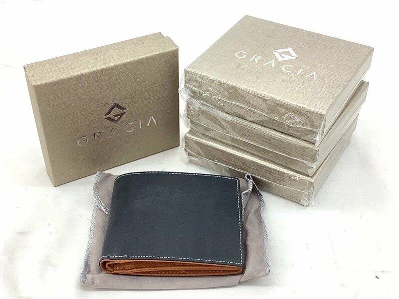 グラシア/GRACIA 二つ折り財布 ４点まとめ 確認の為１点開封 未使用品 ACB