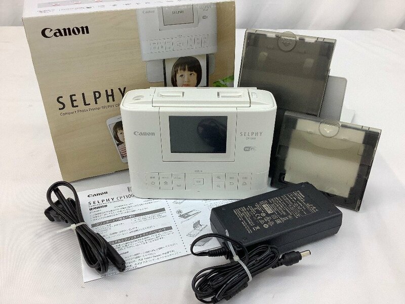 キャノン SELPHY/セルフィー/コンパクトフォトプリンター CP1300 通電・モニター確認済 中古品 ACB