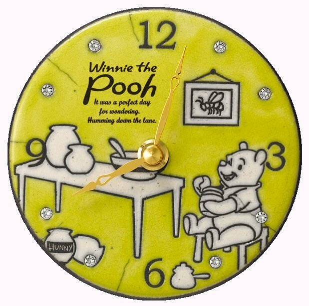 リズム時計制　ディズニー　プーさん　Winnie the Pooh　掛け置き時計　 ZC942MC33　定価20,000円