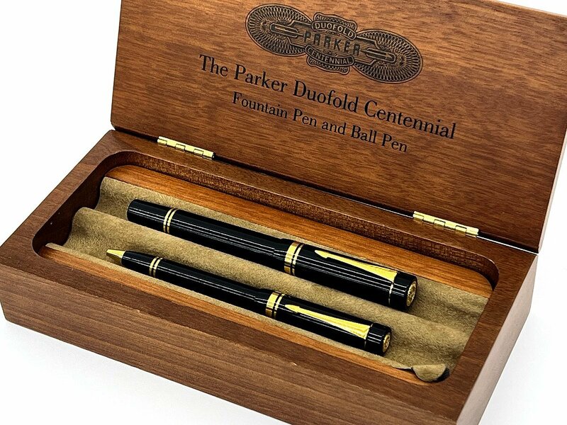 パーカー デュオフォールド 14K 万年筆 ボールペン セット The Parker Duofold Centennial Fountain Pen and Ball Pen