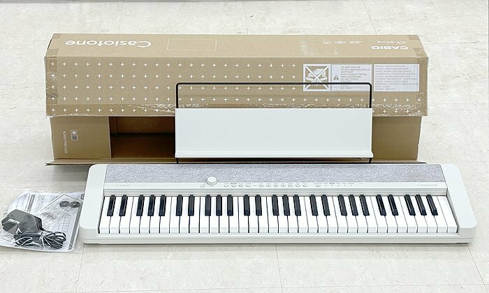 美品!! CASIO カシオ 電子キーボード カシオトーン Casiotone CT-S1 we ホワイト 2021年製 61鍵盤