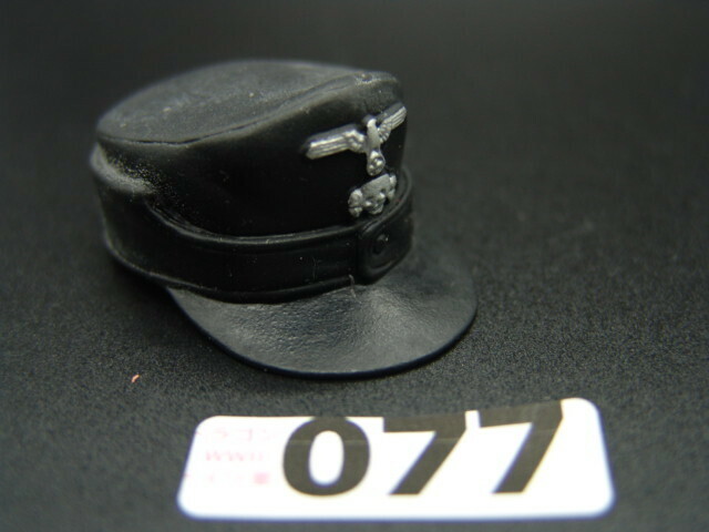【 DR 077 】1/6ドールパーツ：DRAGON製 ドイツ軍 SS戦車兵規格帽（WWII)【 長期保管・ジャンク扱い品 】
