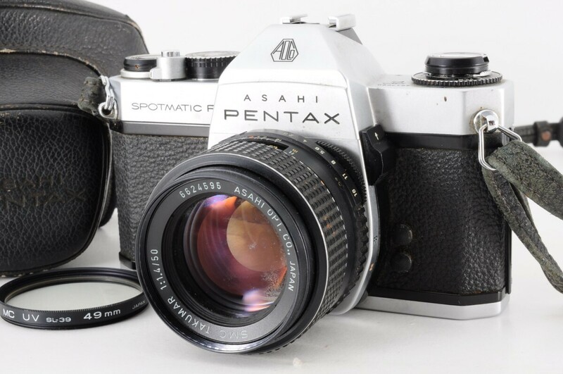 PENTAX アサヒ ペンタックス SPOTMATIC SP F SMC TAKUMAR 50mm F1.4 ボディ レンズ ケース 一眼レフ フィルム カメラ RL-695SM/613
