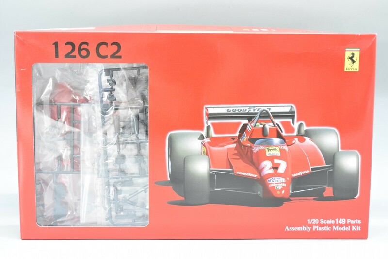 未組立 完品 FUJIMI フジミ 1/20 GPシリーズ No.1 フェラーリ 126 C2 1982年 サンマリノ Ferrari プラモデル NU-203G