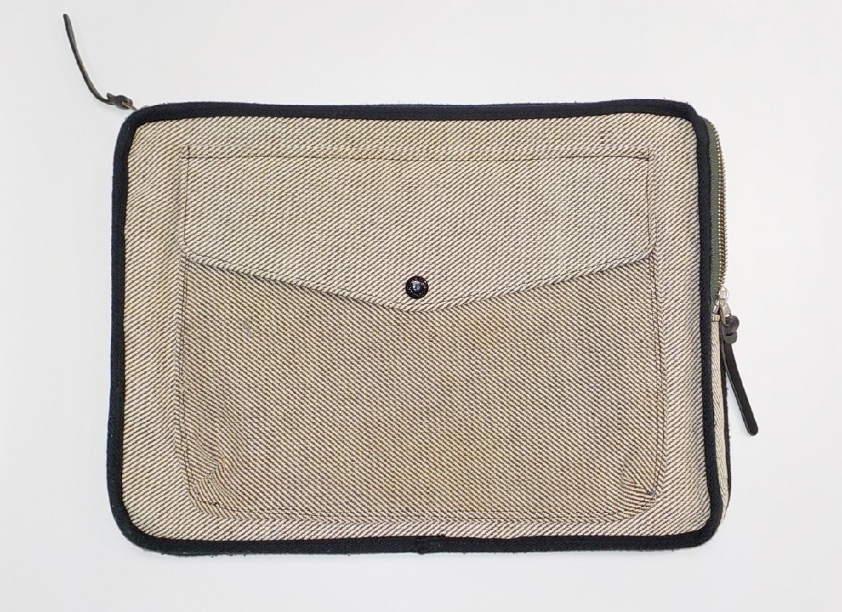 弐参7022 ロリンザ(LORINZA) クラッチバッグ 39×28К白 キャンパス地 弐