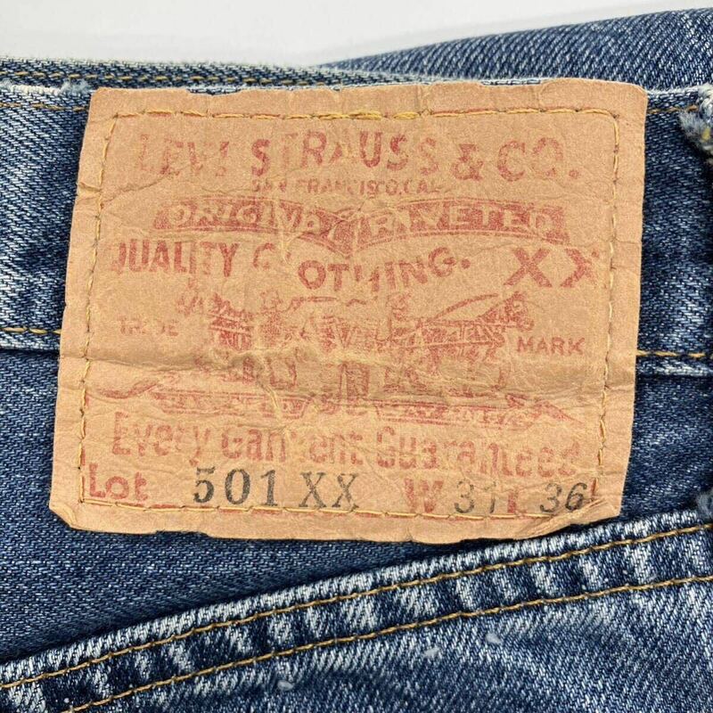 【W31 L36】90's Levi's 501XX Denim Pants Valencia Factory USA 90年代 リーバイス デニム パンツ バレンシア工場 米国製 復刻 F664