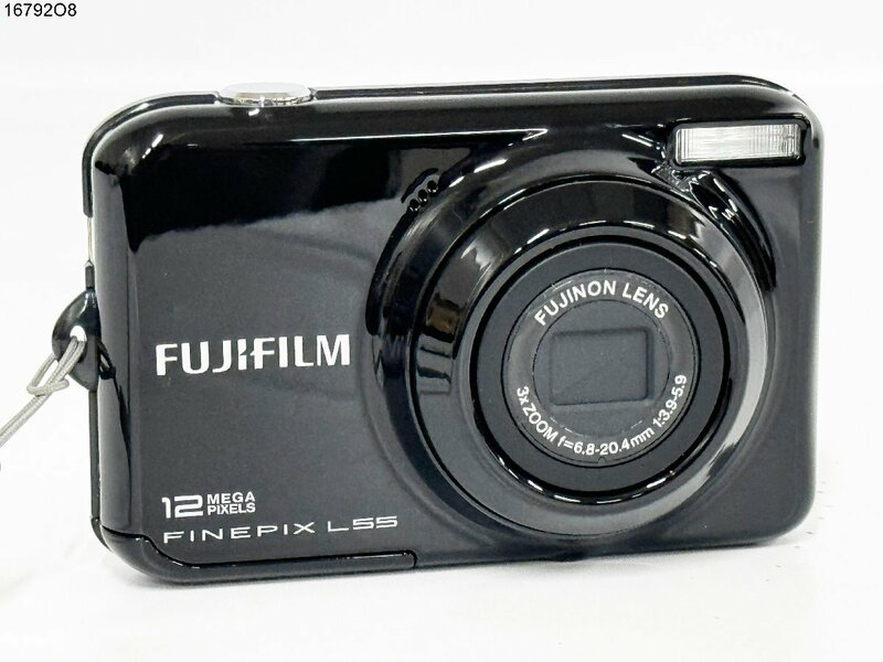 ★FUJIFILM 富士フィルム FINEPIX ファインピックス L55 ブラック コンパクト デジタルカメラ バッテリー有 動作未確認 16792O8-12