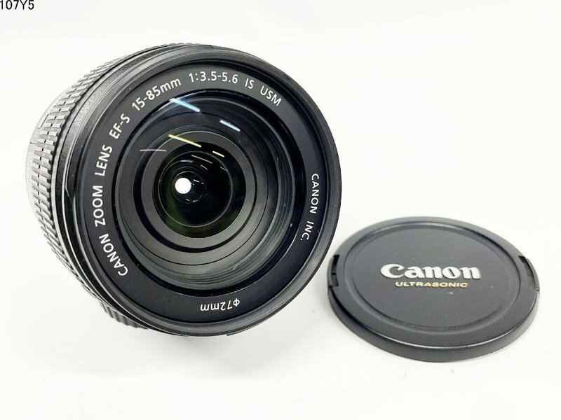 ★Canon キャノン ZOOM EF-S 15-85mm 1:3.5-5.6 IS USM IMAGE STABILIZER ULTRASONIC 一眼レフ カメラ レンズ 107Y5-7