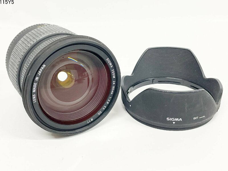 ★SIGMA シグマ ZOOM 24-60mm 1:2.8 EX DG Canon キャノン用 一眼レフ カメラ レンズ フード 115Y5-7