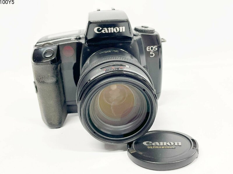 ★Canon キャノン EOS 5 ZOOM EF 35-105mm 1:3.5-4.5 イオス 一眼レフ フィルムカメラ ボディ レンズ 100Y5-7