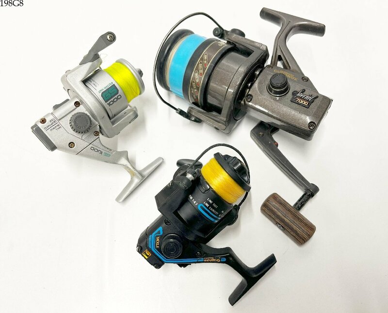★SHIMANO シマノ CARBOMATIC スペシャル 7000 / DIAMOND TACKLE / SPIN MASTER GS 1000 / 3点セット リール 釣り具 198G8-5