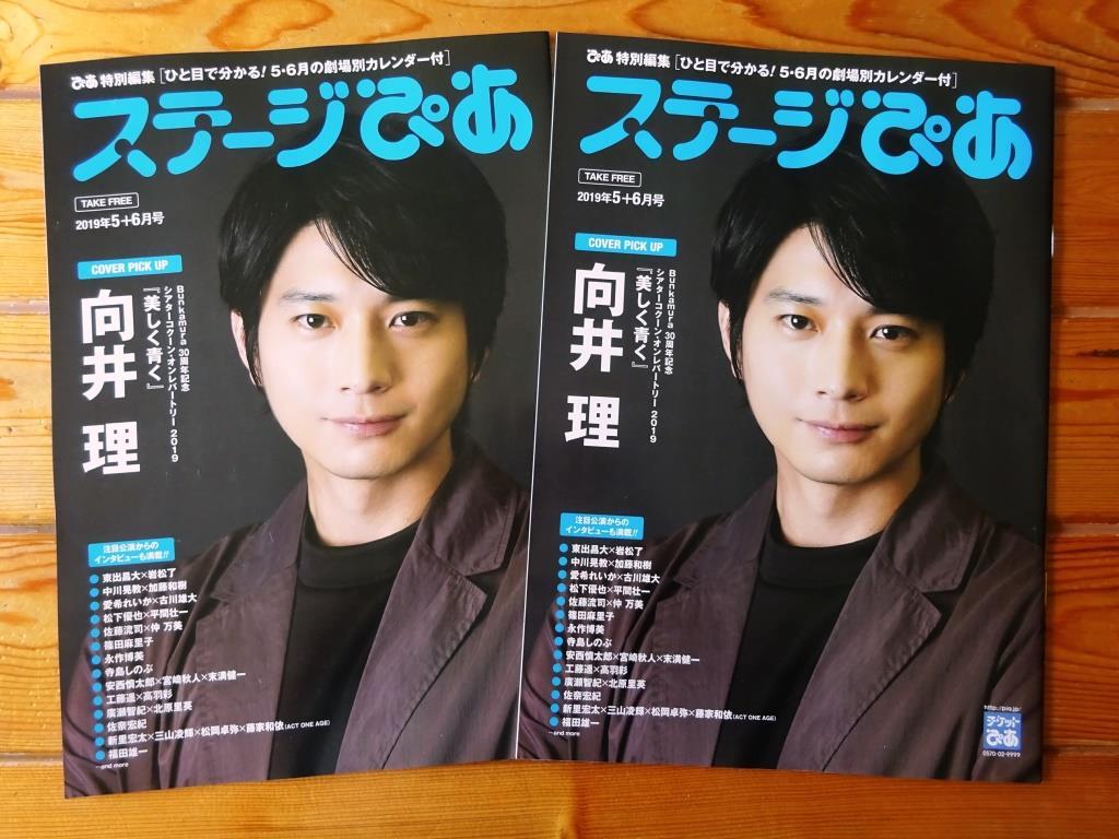 大盛2冊! 向井理/東出昌大/古川雄大/松下優也/篠田麻里子/永作博美◆冊子ステージぴあ 2019.5+6 vol42　 中川晃教加藤和樹廣瀬智紀北原里英拍卖