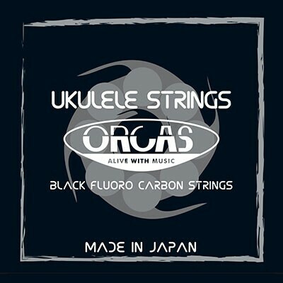 ORCAS フロロカーボン ウクレレ弦セット ソプラノウクレレ用 コンサートサイズ ミディアムゲージ（019～022） OS-MED カラー:ブラック