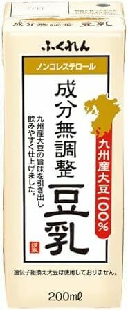 九州産大豆成分無調整豆乳 クセのないすっきりとした味わい_200ミリリットルx24 200ml×24本