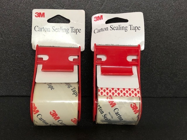 【 おまとめ 激安 】未使用 2SET 3M Carton Sealing Tape テープカッター付 コンパクト 梱包 ディスプレイ カートンテープ VG-6