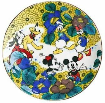 ディズニー　ミッキーマウス　コラボ　　九谷焼　豆皿（吉田屋）
