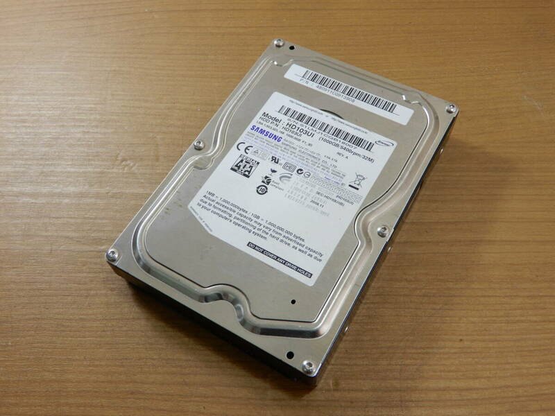 Y0588★\～SAMSUNG　PC周辺機器　ハードディスク/HDD/PCデータ保管　3.5　容量:1.0TB
