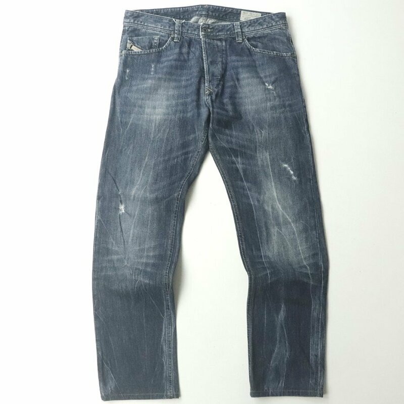 美品 国内正規品 DIESEL ディーゼル DARRON 0R0LM REGULAR SLIM TAPERED デニムパンツ 33 x 32 JP:XL ジーンズ 【参考価格￥38,500-】