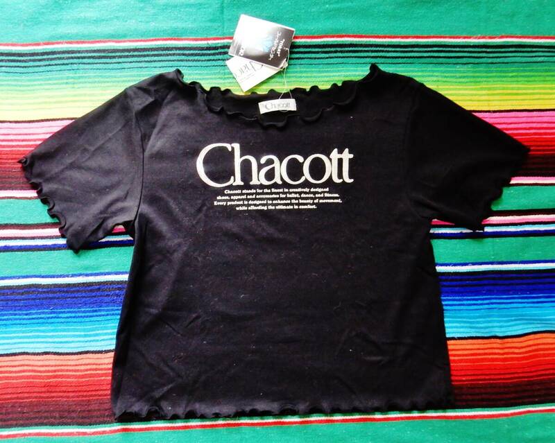 新品未使用／紙タグ付　Chacott／チャコット　練習用フィールドセンサー製フリルデザインのカットソー/Tシャツ　レデイースM・B78-87